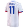 Camisola França Dembele 11 Homen Equipamento 2ª Euro 2024